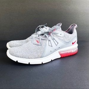 Sz 11 Nike air max sequent 3 grey white red